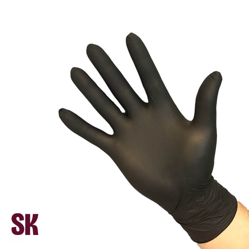 Nitrile Exam Gloves Zwart – Poedervrij (100 stuks) maat L